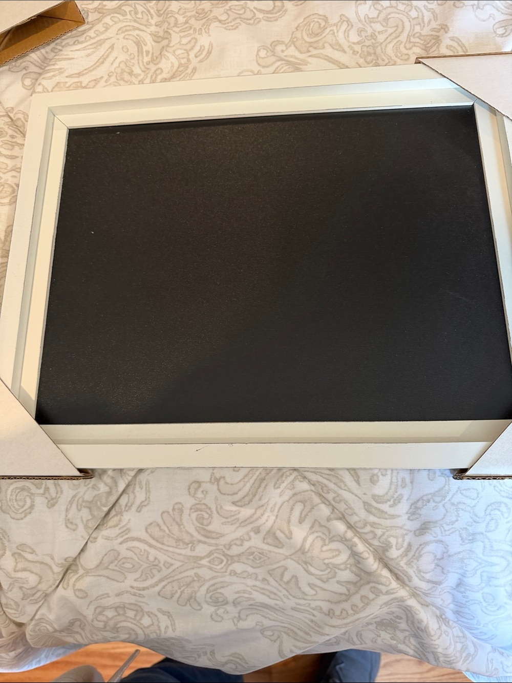 Chalk Couture Boutique Framed Board Greyson Style White 9” x 12”